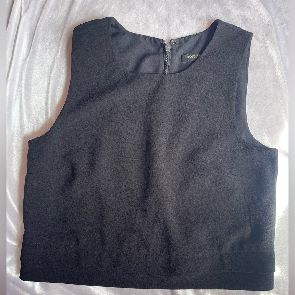 Banana Republic Crop  Top Black
